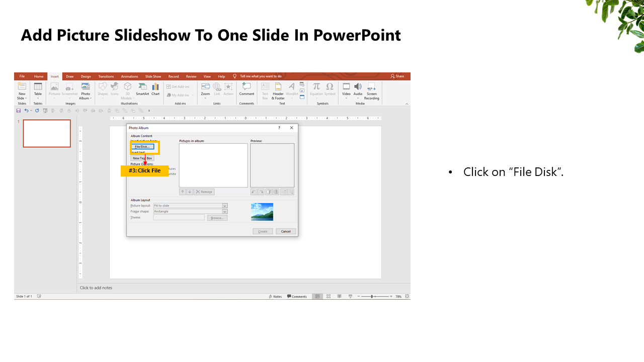 guide-add-picture-slideshow-to-one-slide-in-powerpoint